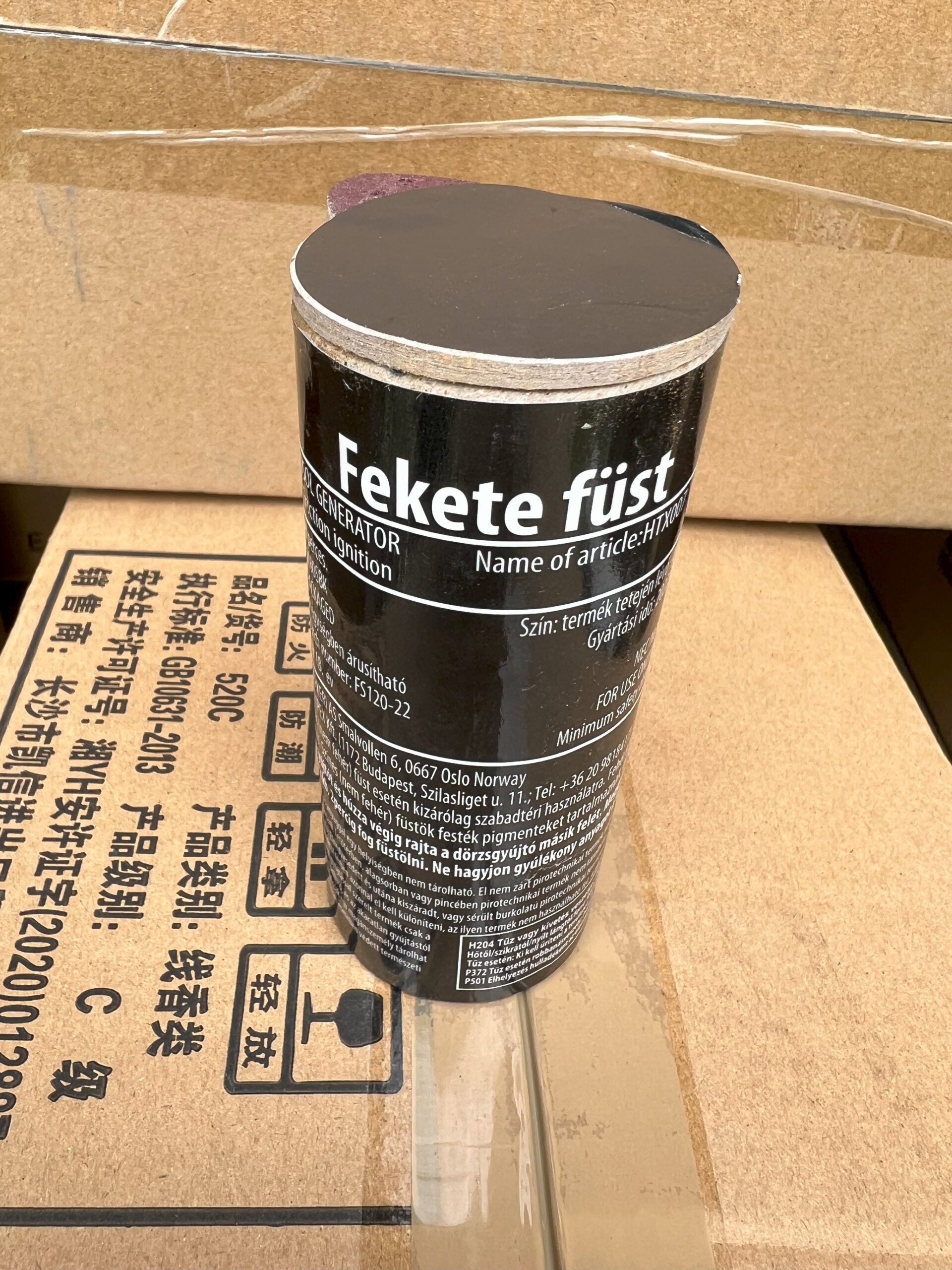 Füstbomba 120 másodperces fekete