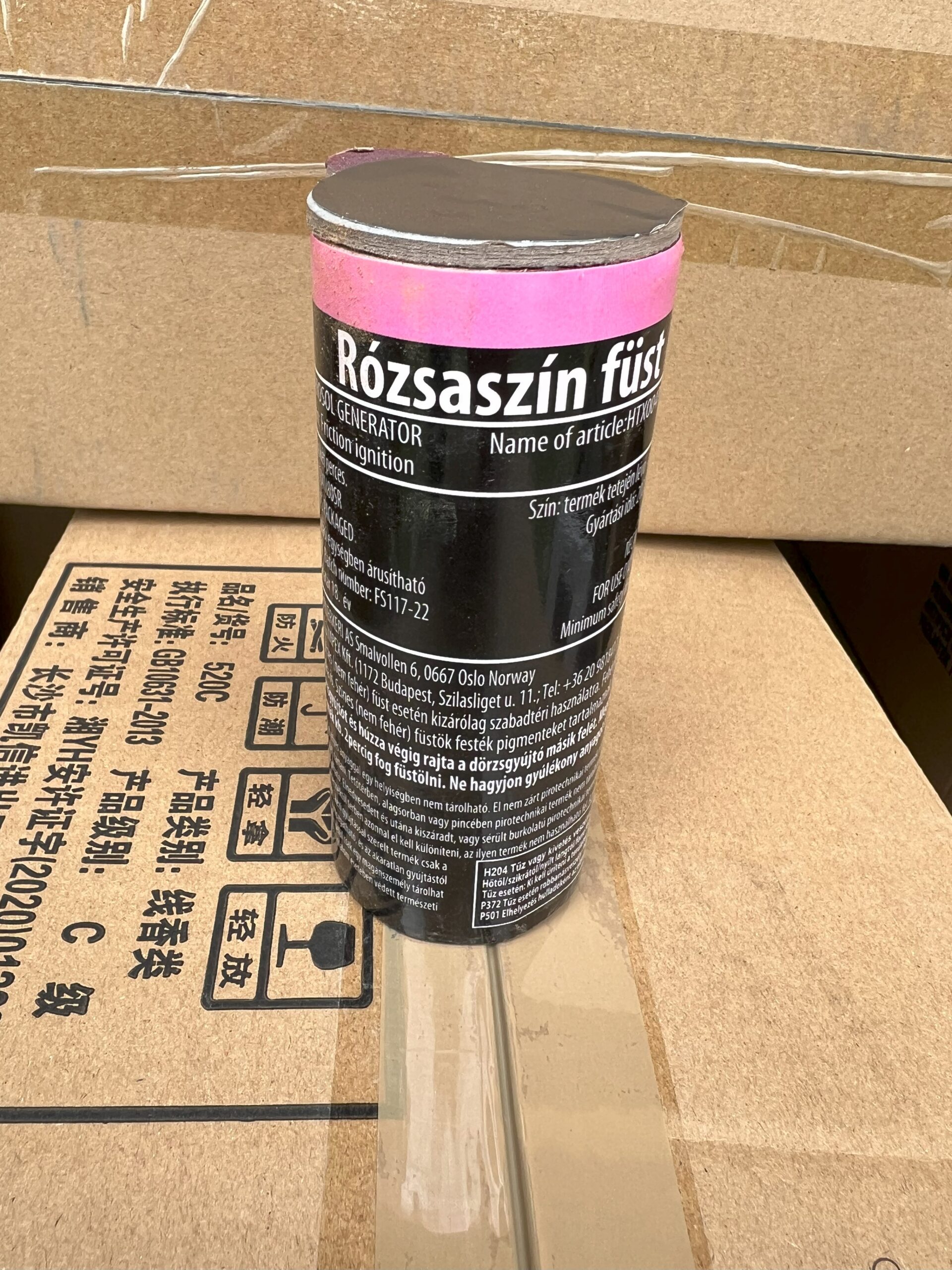 Füstbomba 120 másodperces rózsaszín