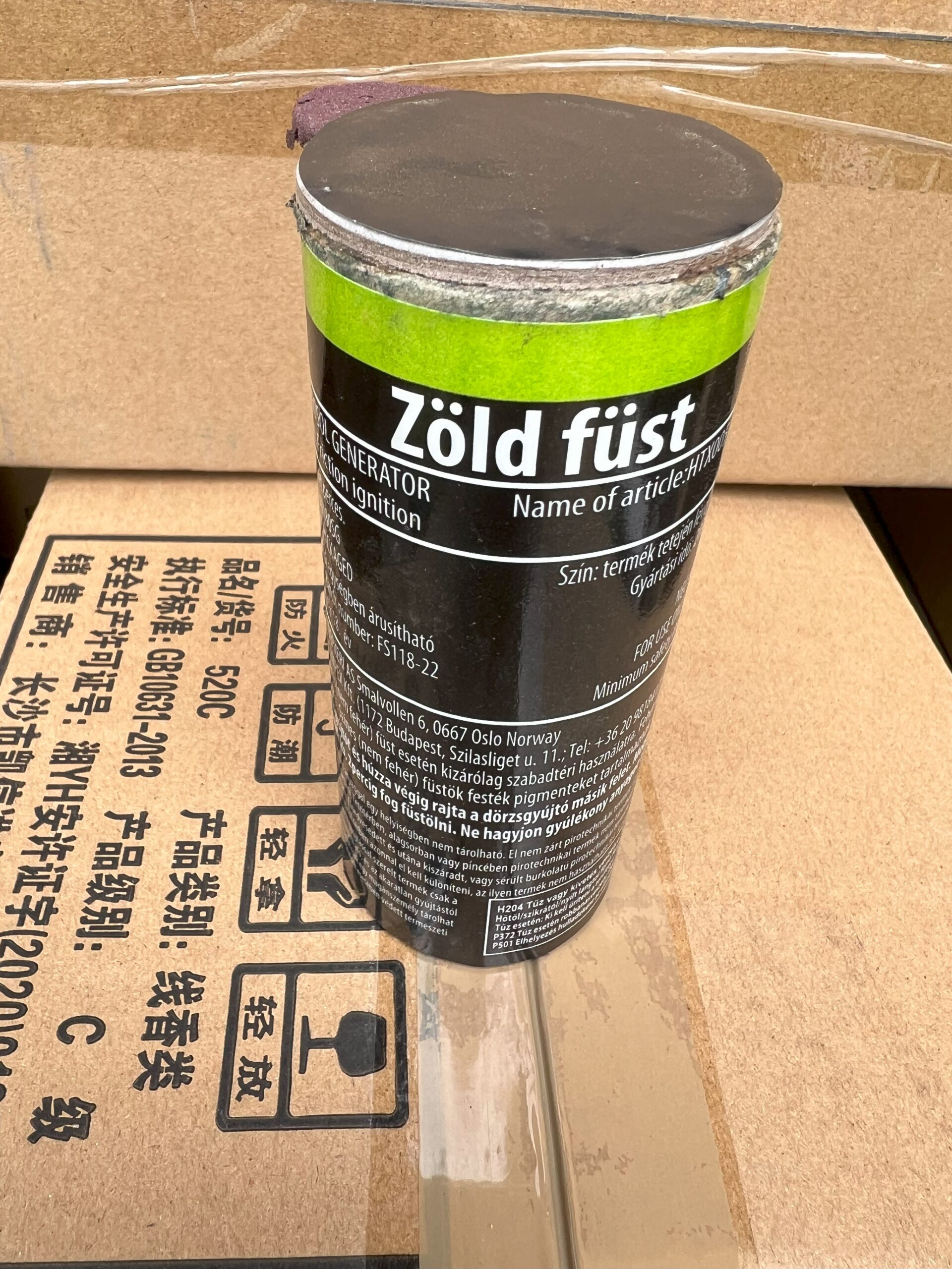 Füstbomba 120 másodperces zöld